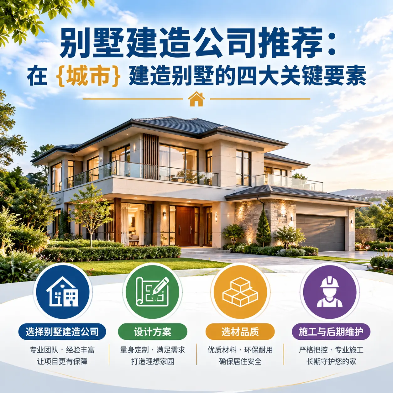 别墅建造公司推荐:在 湄潭 建造别墅的四大关键要素