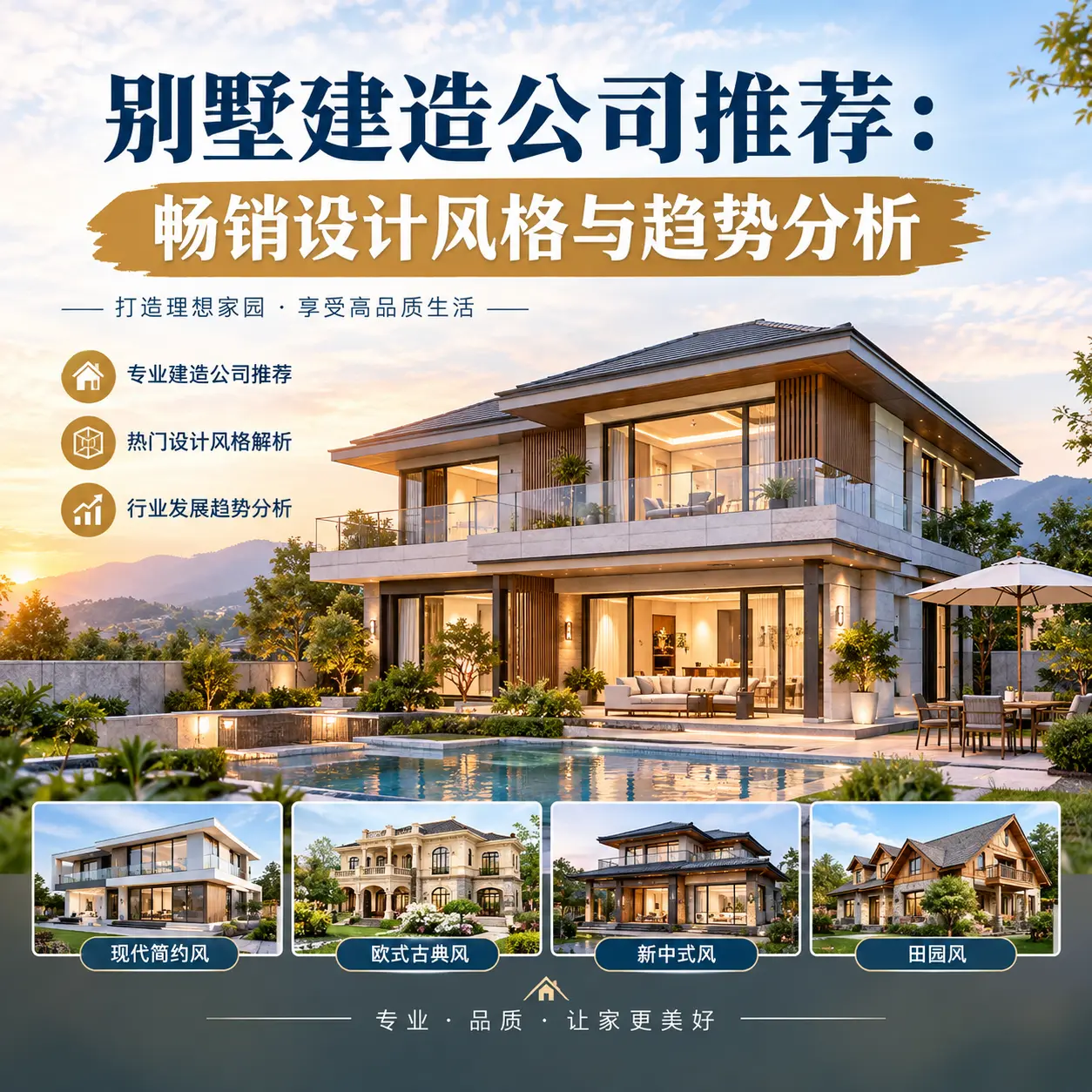 别墅建造公司推荐: 湄潭 畅销设计风格与趋势分析