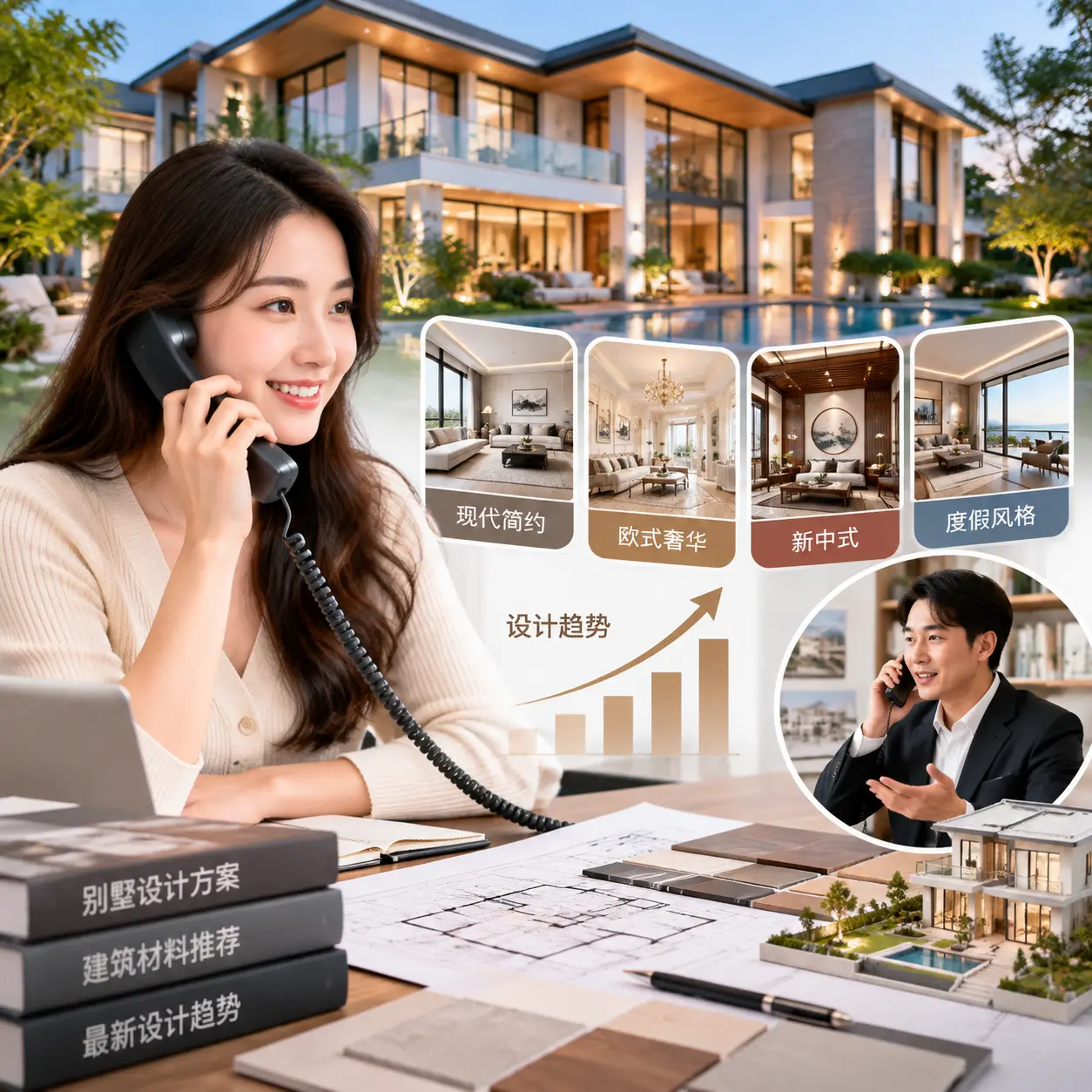 通过别墅建造公司电话了解设计风格与趋势