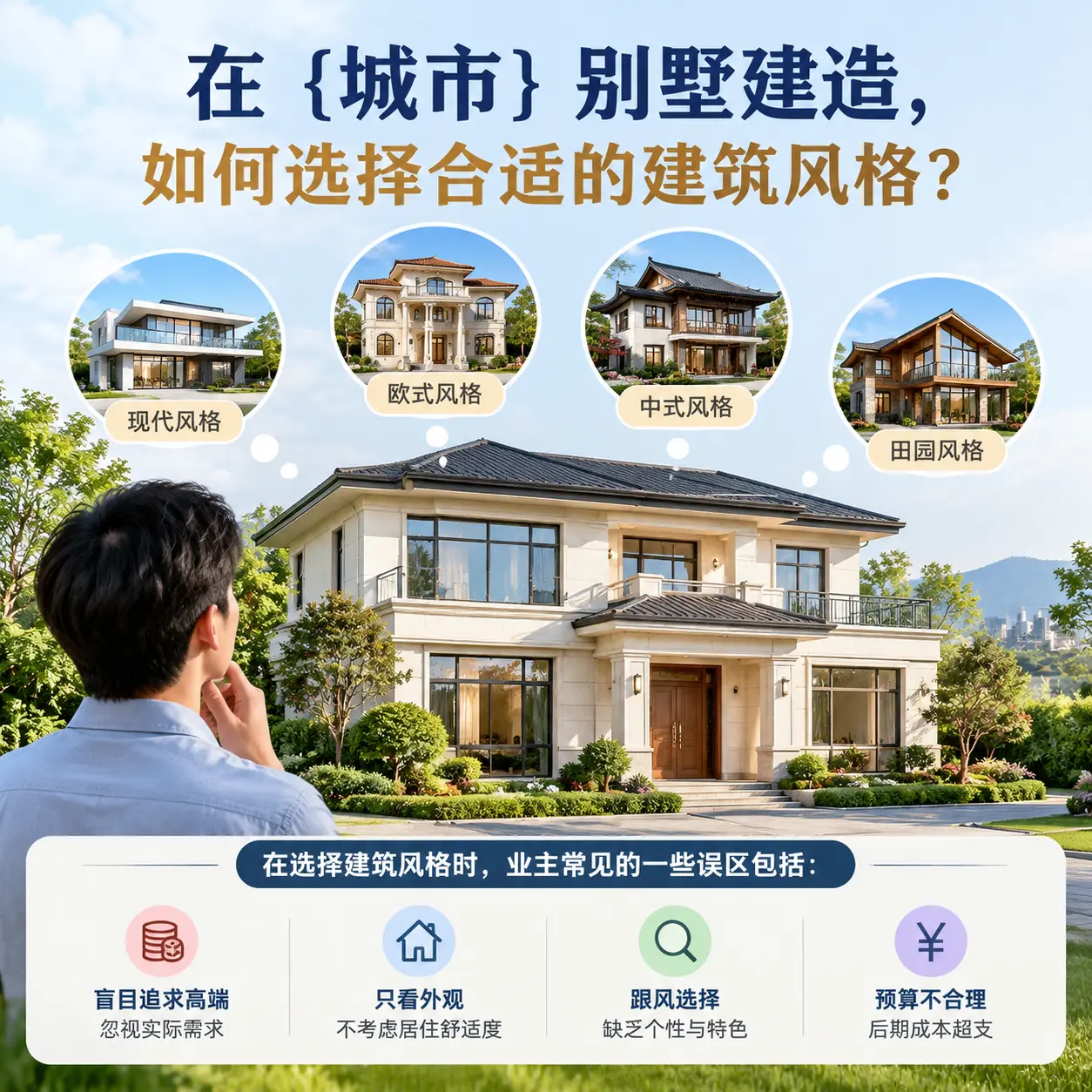 在 湄潭 别墅建造，如何选择合适的建筑风格？