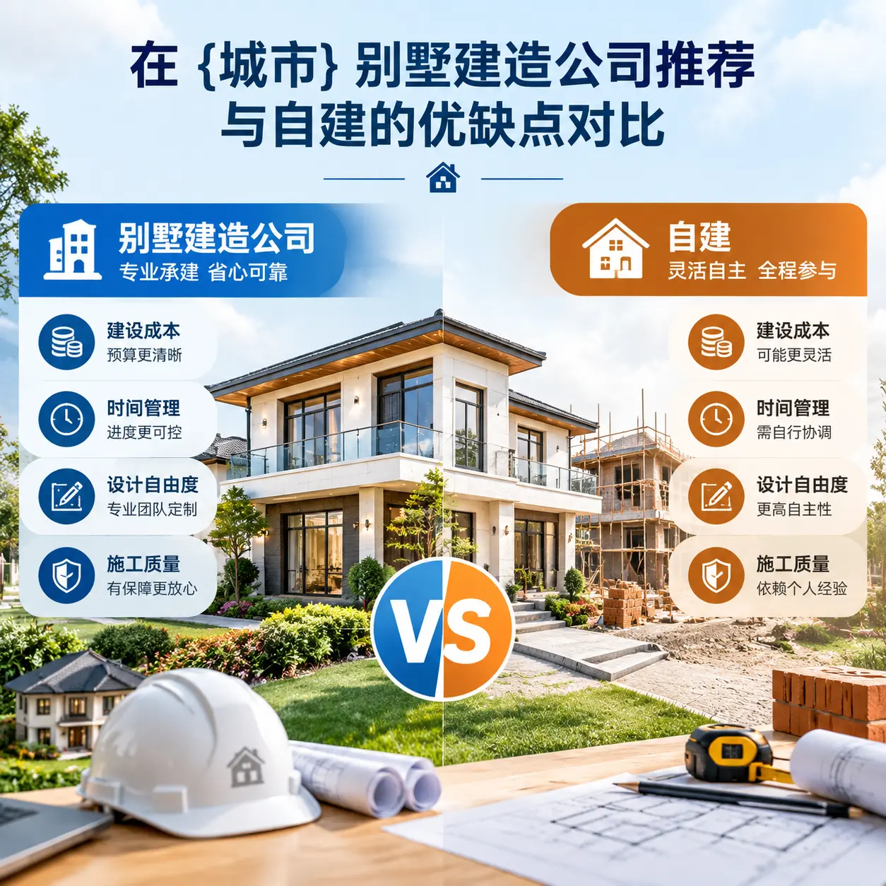 在 湄潭 别墅建造公司推荐与自建的优缺点对比